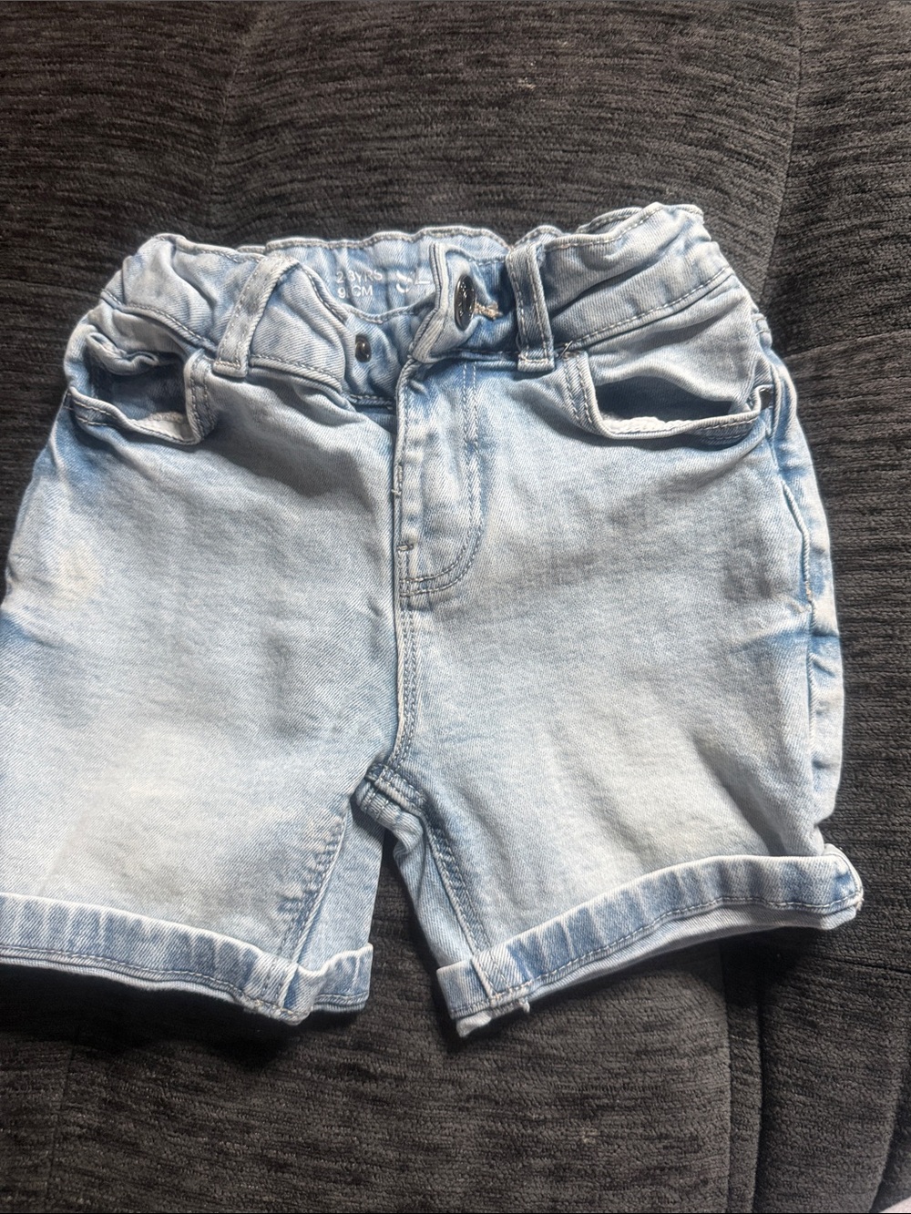Denim&Co Light Blue Rolled Cuff Denim Shorts
